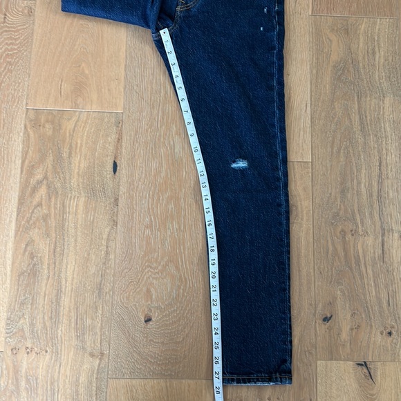 NWT LEVI'S 501 Skinny Premium Women's Jeans - Salsa Broken Stone Wash - 25X28 - Picture 16 of 16